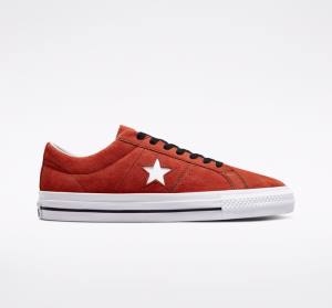 Bascheți Converse CONS One Star Pro Piele Intoarsa Negrii Albi | CV-489ULD