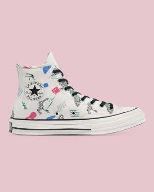 Tenisi Inalti Converse Chuck 70 80s Archive Print Bej | CV-843MVE