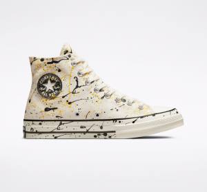 Tenisi Inalti Converse Chuck 70 Archive Paint Splatter Negrii | CV-930PKB