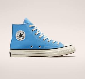 Tenisi Inalti Converse Chuck 70 Pastel Polyester Albastri Negrii | CV-876PLW