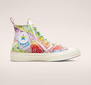 Tenisi Inalti Converse Chuck 70 Pride Albi Rosii | CV-619KSA