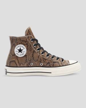 Tenisi Inalti Converse Chuck 70 Reptile Piele Intoarsa Maro | CV-156DOU