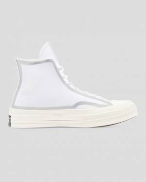 Tenisi Inalti Converse Chuck 70 Tape Seam Albi | CV-597GQL