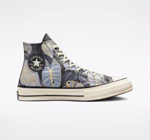 Tenisi Inalti Converse Chuck 70 Tropical Leaf Negrii | CV-639HZD