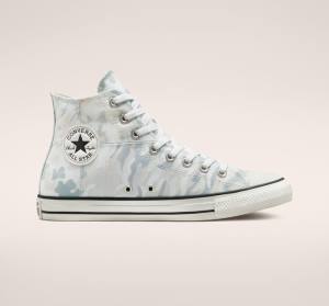 Tenisi Inalti Converse Chuck Taylor All Star Split Panel Camo Albi Gri | CV-019USP