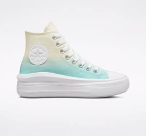 Tenisi Inalti Converse Chuck Taylor All Star Move Platforma Ombre Albi | CV-024BYK