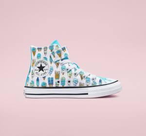 Tenisi Inalti Converse Chuck Taylor All Star Easy-On Frozen Treats Albi Albastri Verzi Deschis | CV-027XDJ