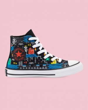 Tenisi Inalti Converse Chuck Taylor All Star Gamer Print Negrii | CV-063THB