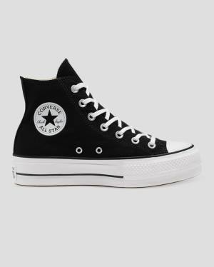 Tenisi Inalti Converse Chuck Taylor All Star Lift Panza Negrii | CV-103OFS