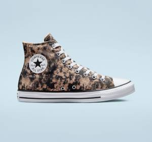 Tenisi Inalti Converse Chuck Taylor All Star Dip Dye Negrii Albi | CV-108GKS