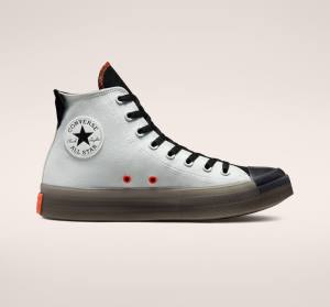 Tenisi Inalti Converse Chuck Taylor All Star CX Stretch Panza Argintii Deschis Negrii Mango | CV-140QRO