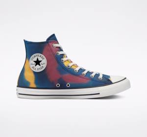 Tenisi Inalti Converse Chuck Taylor All Star Tie-Dye Albastri Colorati | CV-159HMK