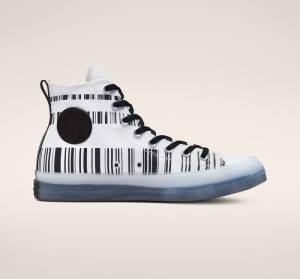 Tenisi Inalti Converse Chuck Taylor All Star CX Translucent Barcode Albi Negrii | CV-217TXV