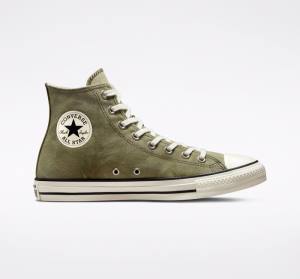 Tenisi Inalti Converse Chuck Taylor All Star Washed Panza Albastru Deschis | CV-275MOI