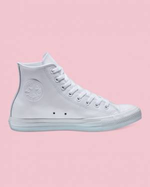 Tenisi Inalti Converse Chuck Taylor All Star Piele Albi | CV-486YUP