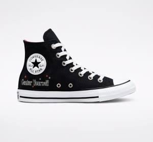 Tenisi Inalti Converse Chuck Taylor All Star You Are On The Right Path Negrii Albi | CV-719UHF