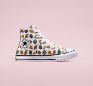 Tenisi Inalti Converse Chuck Taylor All Star Dino Daze Albi Verzi Inchis Negrii | CV-745CLW