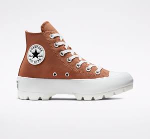 Tenisi Inalti Converse Chuck Taylor All Star Lugged Seasonal Color Albi Negrii | CV-825JQO