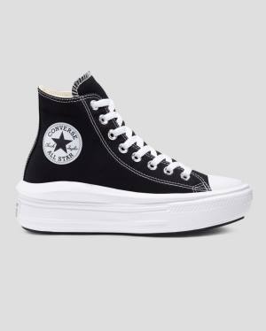 Tenisi Inalti Converse Chuck Taylor Move Platforma Negrii | CV-821SFL