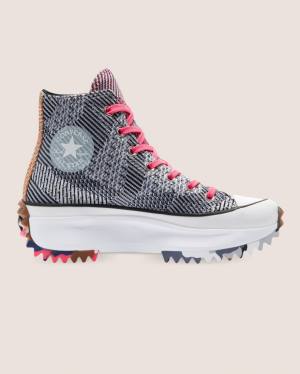 Tenisi Inalti Converse Run Star Hike Knit Print Albastri Rosii | CV-475ANE