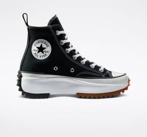 Tenisi Inalti Converse Run Star Hike Platforma Negrii Albi | CV-543GKI