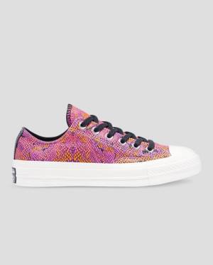 Tenisi Low Top Converse Chuck 70 Piele Printed Roz Portocalii | CV-089YLW