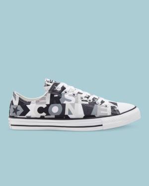 Tenisi Low Top Converse Chuck Taylor All Star Logo Print Negrii | CV-297EGQ