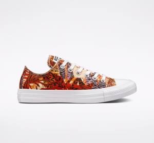 Tenisi Low Top Converse Chuck Taylor All Star Tropical Florals Portocalii Negrii Albi | CV-527KPD