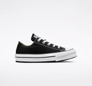 Tenisi Low Top Converse Chuck Taylor All Star Lift Platforma Negrii Albi | CV-547ATH