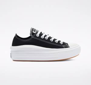 Tenisi Low Top Converse Chuck Taylor All Star Move Platforma Negrii Albi | CV-610LWU