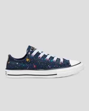 Tenisi Low Top Converse Chuck Taylor All Star Star Print Albastri Roz | CV-719XTN