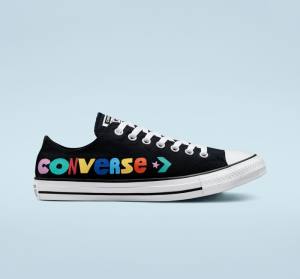 Tenisi Low Top Converse Chuck Taylor All Star Happy Faces Negrii | CV-809ZHJ