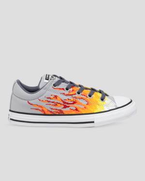 Tenisi Low Top Converse Chuck Taylor All Star Strada Digi Flame Gri Galbeni | CV-965HBX