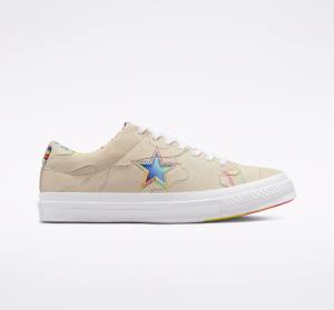 Tenisi Low Top Converse One Star Pride Rosii | CV-128VTU