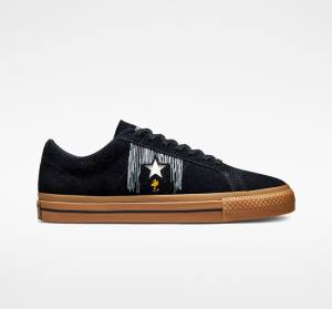 Tenisi Low Top Converse Peanuts One Star Negrii Portocalii | CV-598QWO