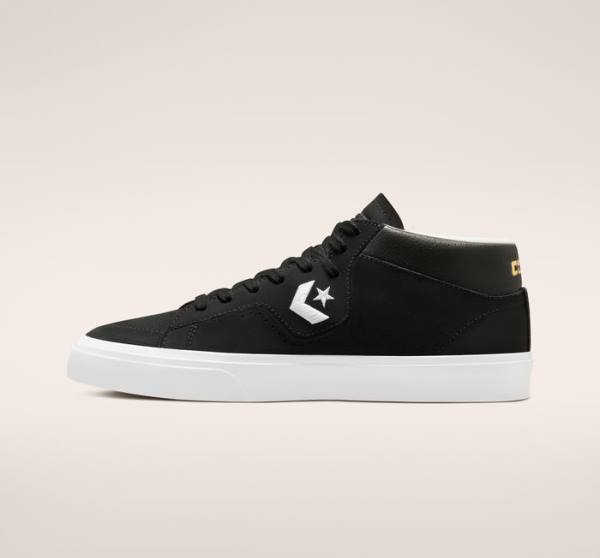 Bascheți Converse CONS Louie Lopez Pro Mid-High Negrii Albi | CV-730CNU