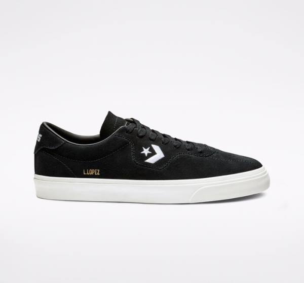 Bascheți Converse CONS Louie Lopez Pro Negrii Albi | CV-398WYL