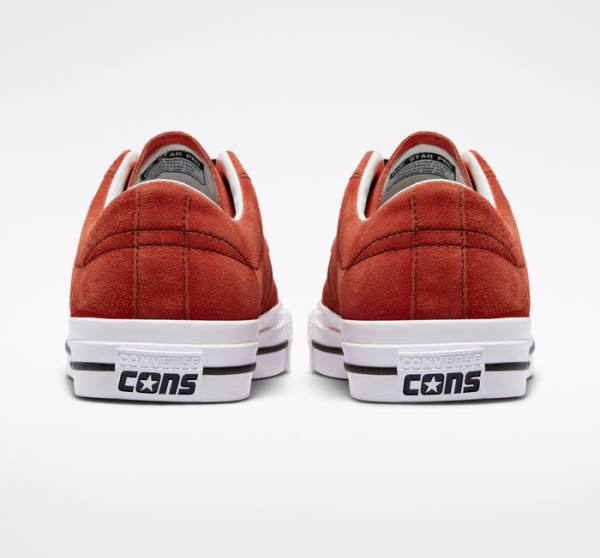 Bascheți Converse CONS One Star Pro Piele Intoarsa Negrii Albi | CV-359JCF