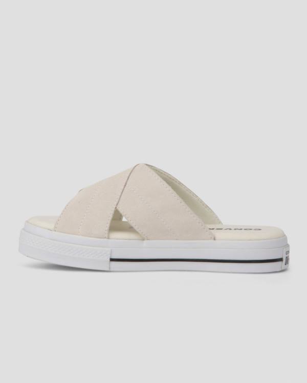 Sandale Converse One Star Piele Intoarsa Bej | CV-782QZR