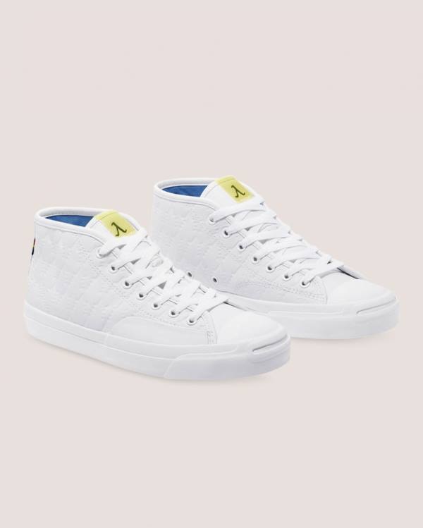 Tenisi Inalti Converse Alexis Sablone Pride Jack Purcell Pro Albi | CV-107ORS