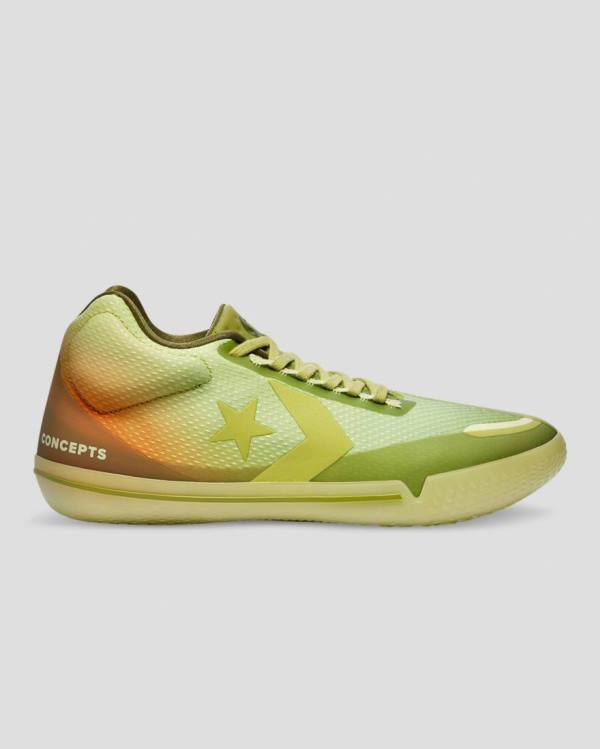 Tenisi Inalti Converse All Star Pro BB Evo Concepts Verzi | CV-735JMS