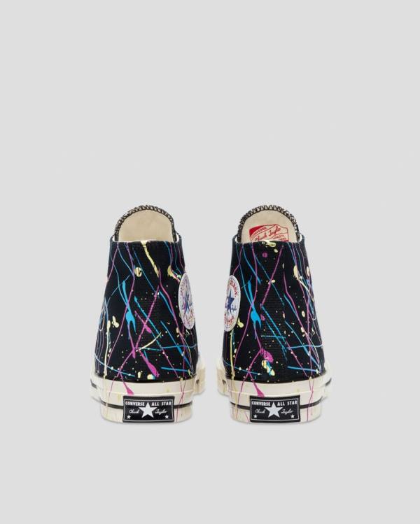 Tenisi Inalti Converse Chuck 70 Archive Print Paint Splatter Negrii | CV-902SFR