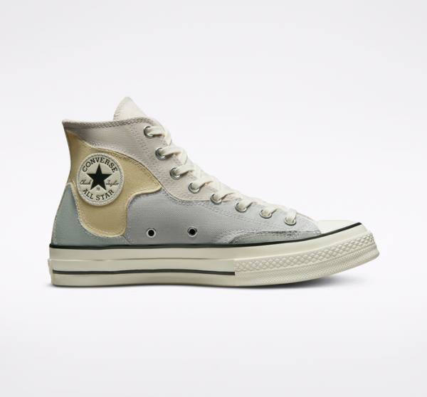 Tenisi Inalti Converse Chuck 70 Crafted Patchwork Maro Lămâie | CV-419LCB