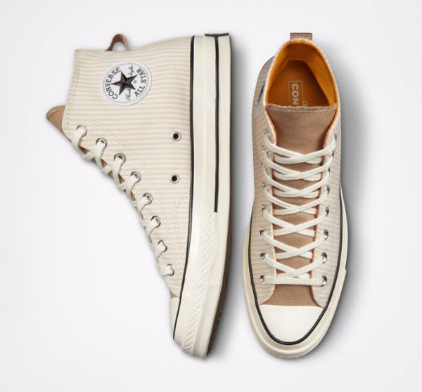 Tenisi Inalti Converse Chuck 70 Crafted Stripe Maro | CV-423PVC