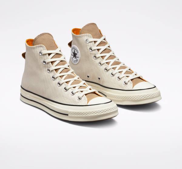 Tenisi Inalti Converse Chuck 70 Crafted Stripe Maro | CV-423PVC