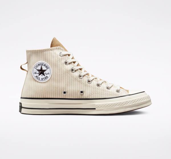 Tenisi Inalti Converse Chuck 70 Crafted Stripe Maro | CV-423PVC