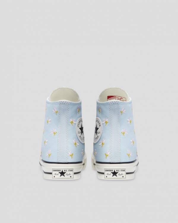 Tenisi Inalti Converse Chuck 70 Embroidered Garden Party Albastri | CV-094VIY