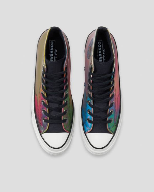 Tenisi Inalti Converse Chuck 70 Iridescent Negrii | CV-129QDK