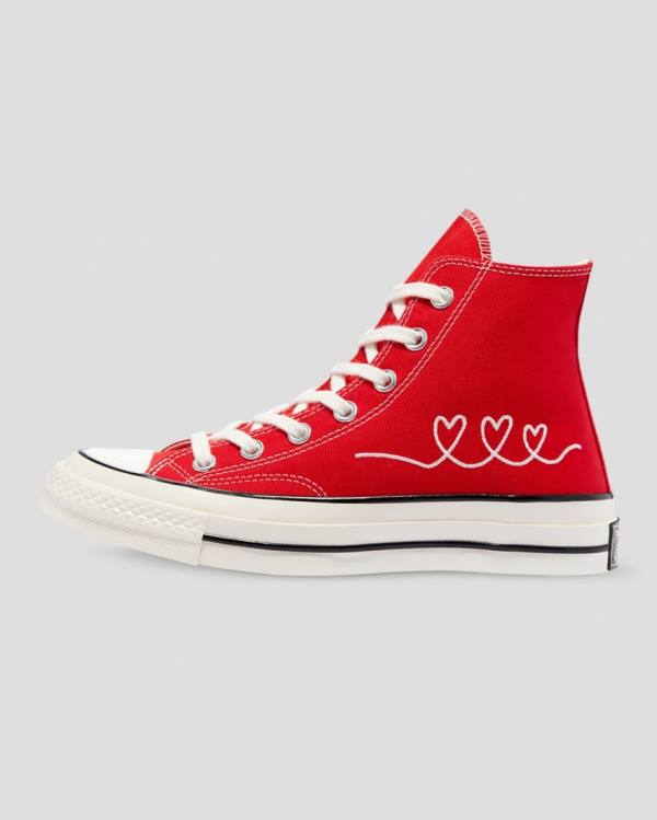 Tenisi Inalti Converse Chuck 70 Love Thread Rosii | CV-630JPN