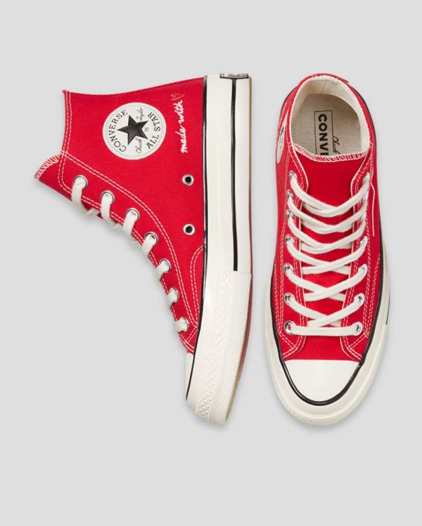 Tenisi Inalti Converse Chuck 70 Love Thread Rosii | CV-630JPN